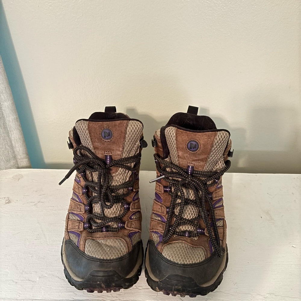 SOLD - Merrell Brown and Purple Hiking Boots
